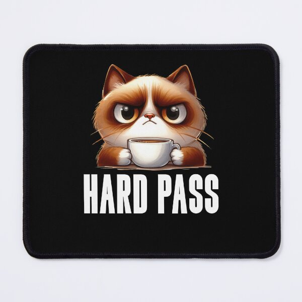 Item preview, Hard Pass Funny Grumpy Cat Introvert Gift designed and sold by Say It With Ink.