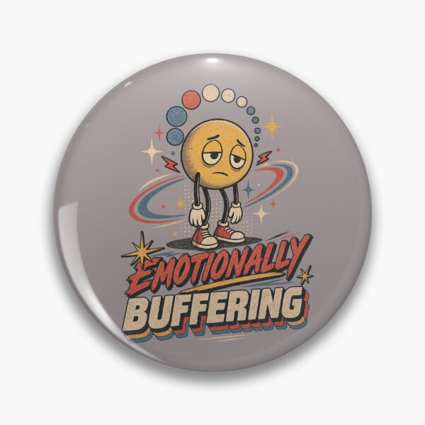 Item preview, Emotionally Buffering Retro Smiley Shirt designed and sold by Golden Era Studio.