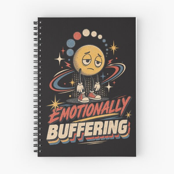 Item preview, Emotionally Buffering Retro Smiley Shirt designed and sold by Golden Era Studio.