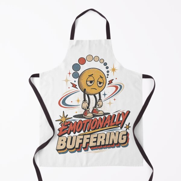 Item preview, Emotionally Buffering Retro Smiley Shirt designed and sold by Golden Era Studio.