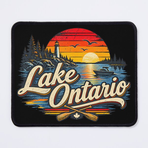 Item preview, Vintage Lake Ontario Retro Sunset Great Lakes Vacation designed and sold by jerrimisty889.