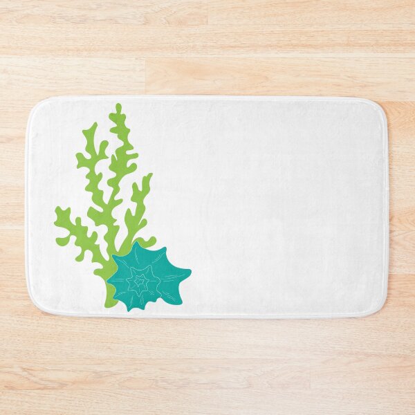 Item preview, Green Seaweed and Blue Seashell Ocean Vector Illustration designed and sold by ElenMart.