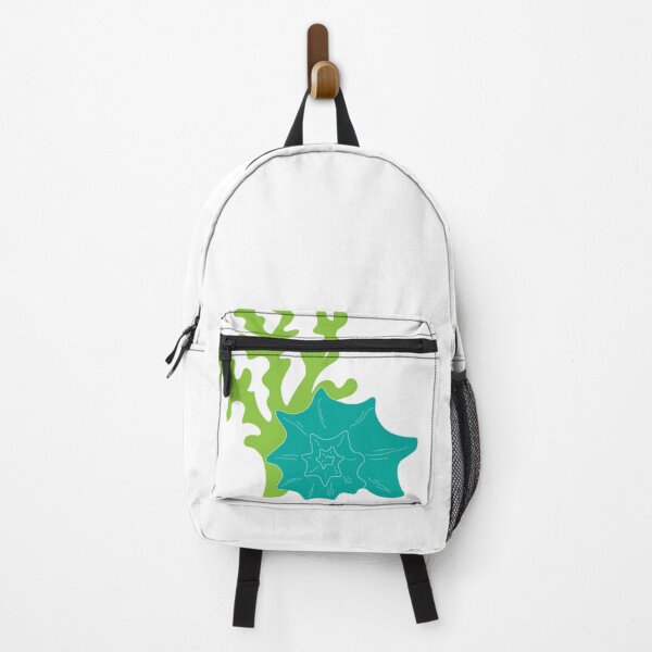 Item preview, Green Seaweed and Blue Seashell Ocean Vector Illustration designed and sold by ElenMart.