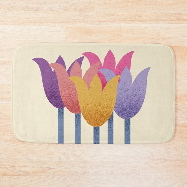 Item preview, Flower Market - Colorful Abstract Tulips on Cream designed and sold by DuckyRubin.