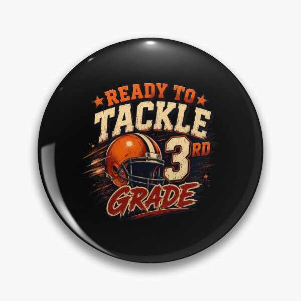 Item preview, Ready to Tackle 3rd Grade Football Back to School designed and sold by felixpalette.