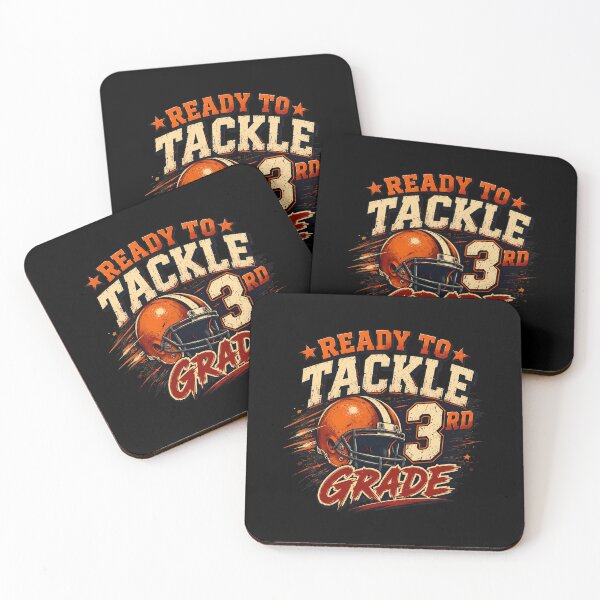 Item preview, Ready to Tackle 3rd Grade Football Back to School designed and sold by felixpalette.