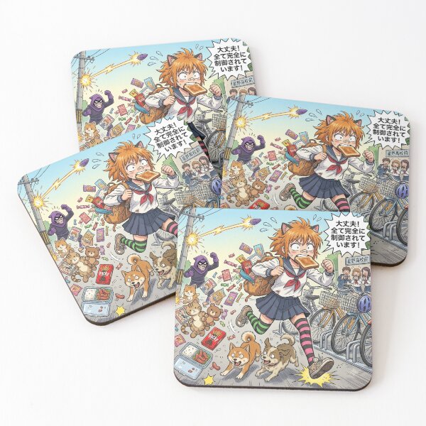 Item preview, Anime School Girl Walking Disaster Clumsy Neko Cat Ear Kawaii Chaos Backpack Tsunami designed and sold by Beaustores.