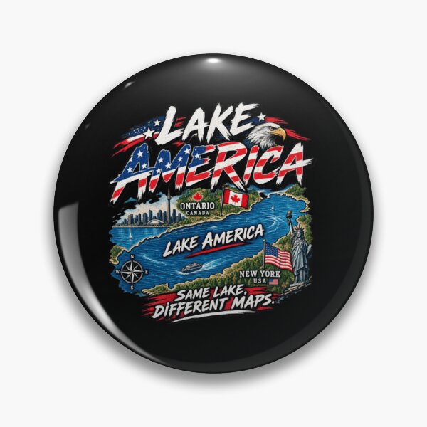 Item preview, Lake America Ontario Same Lake, Different Maps designed and sold by Sarahepperson.
