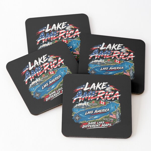 Item preview, Lake America Ontario Same Lake, Different Maps designed and sold by Sarahepperson.