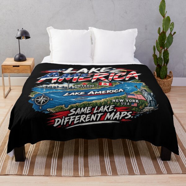 Item preview, Lake America Ontario Same Lake, Different Maps designed and sold by Sarahepperson.