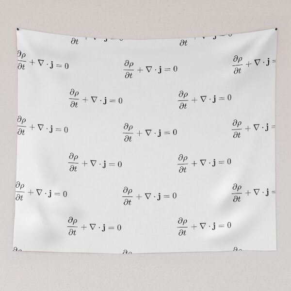 Item preview, Continuity Equation All Physics Fields Basics designed and sold by BobaAndBearSvg.