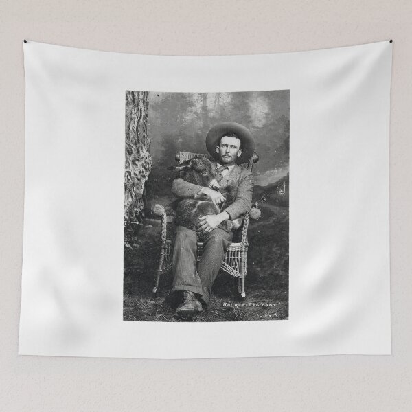 Item preview, Vintage Western Man & Calf Photo  designed and sold by HombyJakson.