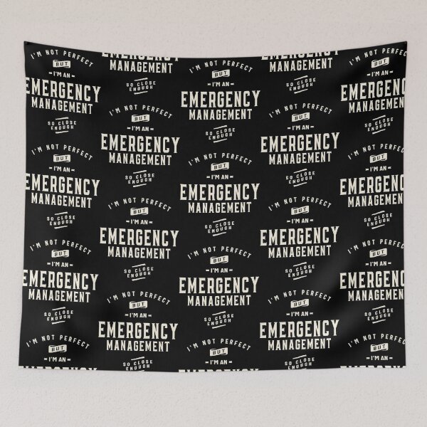 Item preview, Funny Job Occupation Emergency Management designed and sold by BobaAndBearSvg.