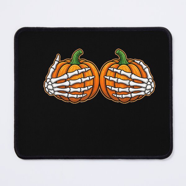 Item preview, Retro Skeleton Hands Pumpkin Boobs Funny Halloween Costume designed and sold by Altenpendinton.
