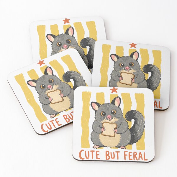 Item preview, Cute But Feral Brushtail Possum Funny Aussie Possum Toast Thief designed and sold by Yellowriversss.