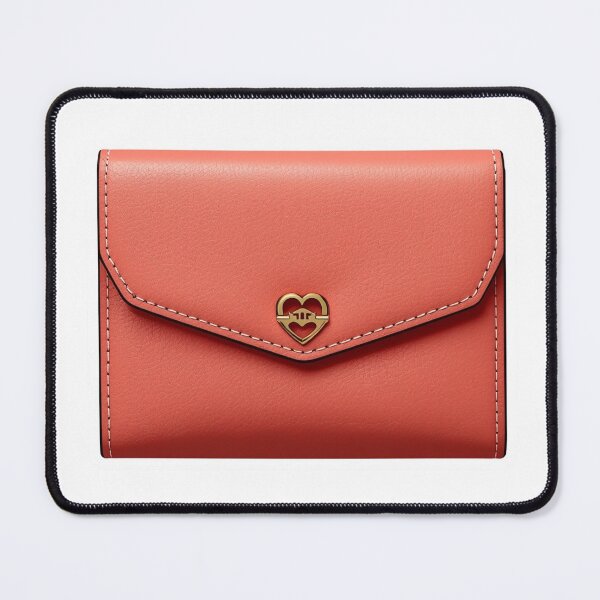 Item preview, Coral Heart Charm Wallet designed and sold by Stylestickers55.