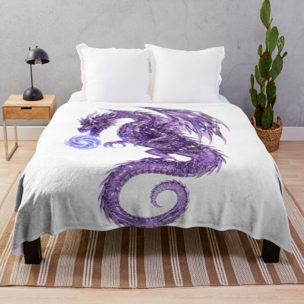 Item preview, Purple Crystal Dragon Fantasy Crystal Magic Dragon designed and sold by DragonSerpent Ink.