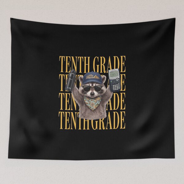 Item preview, Tenth Grade Funny Raccoon Back To School designed and sold by CaneufeyCip.