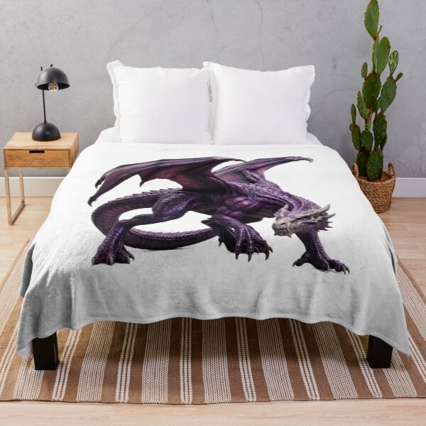 Item preview, Purple Dragon Fantasy Gothic Winged Dragon designed and sold by DragonSerpent Ink.