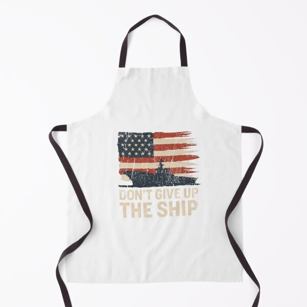 Item preview, Don't Give Up The Ship Vintage American Flag Aircraft Carrier designed and sold by SmithOscarShop.