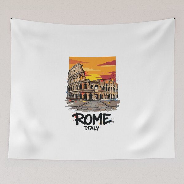 Item preview, Colosseum Rome Ancient Ruins Italy Art designed and sold by Merch by Das Design Studio.