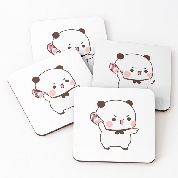 Item preview, Cute Angry Bubu Panda Holding Slipper designed and sold by Tom-Riley.