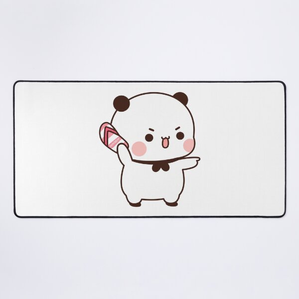 Item preview, Cute Angry Bubu Panda Holding Slipper designed and sold by Tom-Riley.