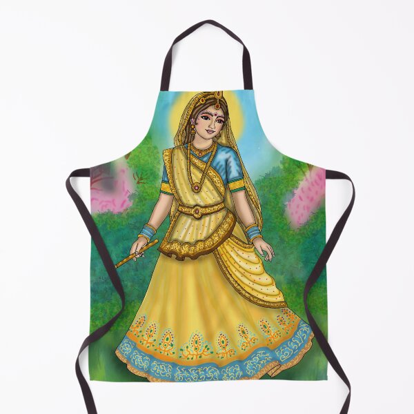 Item preview, Goddess Radhika Digital Drawing | Radha Krishna Hindu Art designed and sold by Harshit_Digital_Arts.
