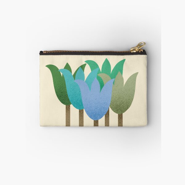 Item preview, Flower Market - Blue and Green Abstract Tulips on Cream designed and sold by DuckyRubin.