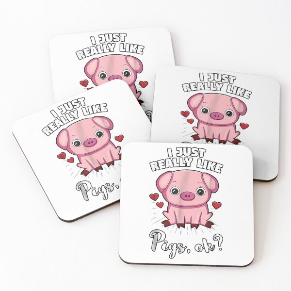 Item preview, I Just Really Like Pigs Ok Funny Cute Gift designed and sold by Sageandzz.