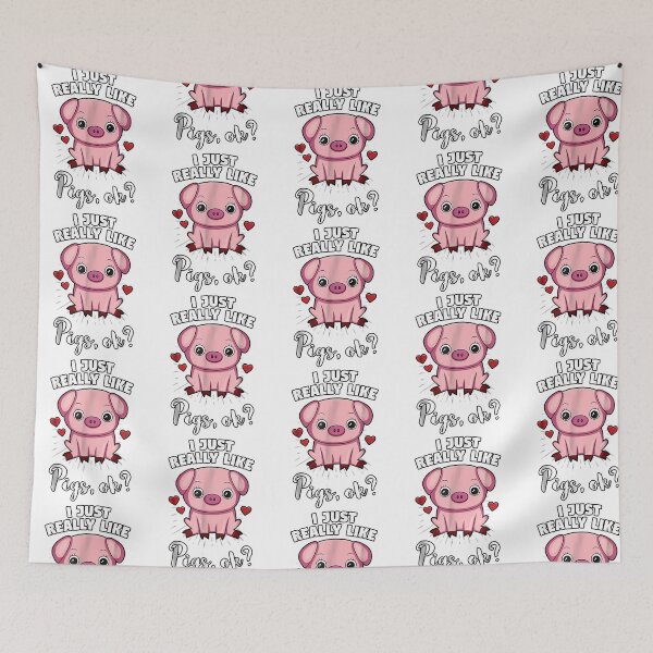 Item preview, I Just Really Like Pigs Ok Funny Cute Gift designed and sold by Sageandzz.