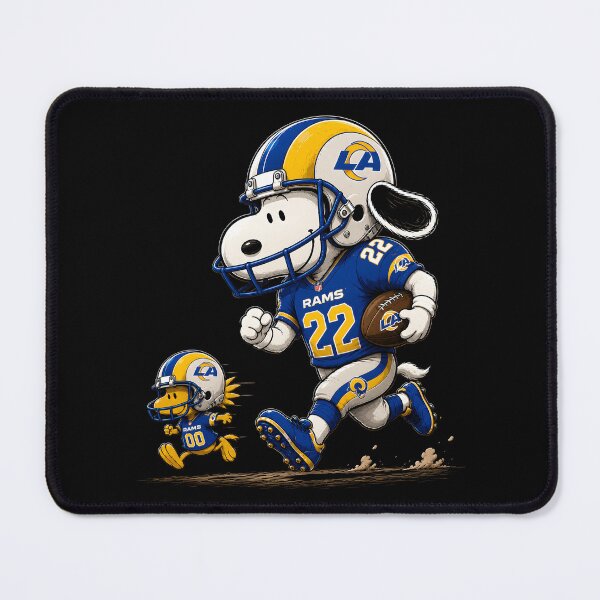 Item preview, Los Angeles Rams Funny Snoopy and Woodstock Players Football Team designed and sold by Har-vee.