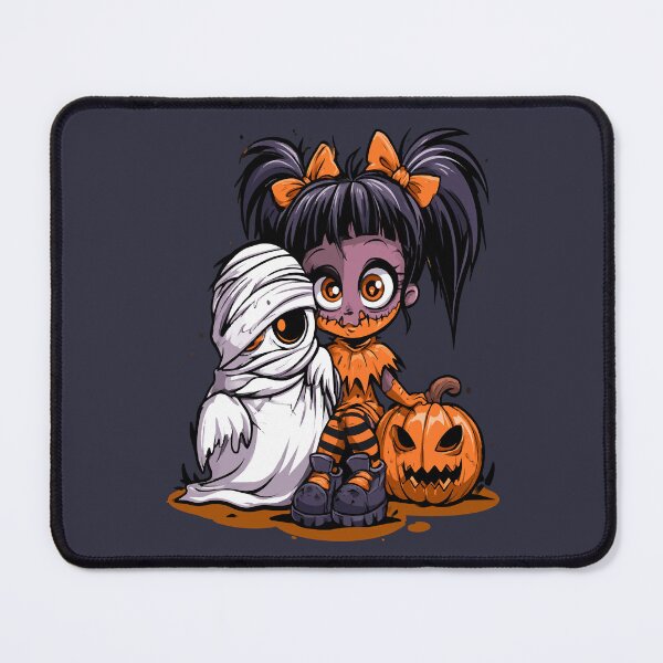 Item preview, Halloween Pumpkin Girl Costume and Ghost Friend designed and sold by RichardRags.