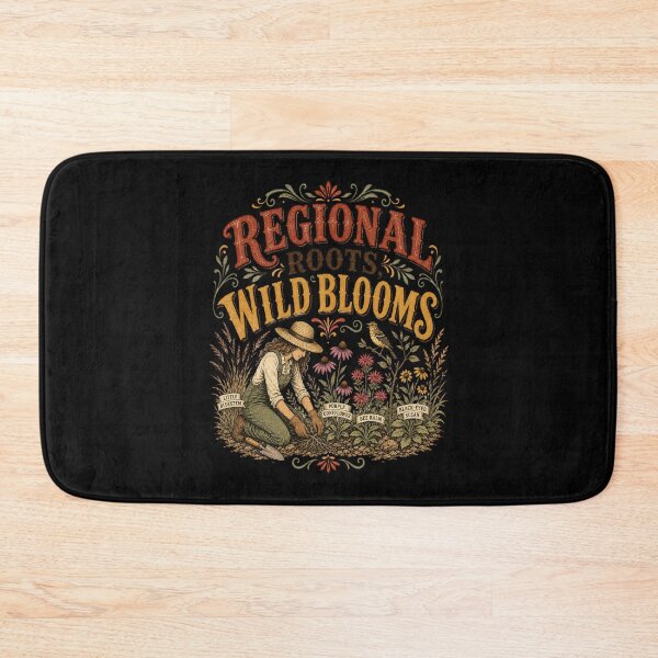 Item preview, regional roots, wild blooms - Native Plant Gardening – Wildflower Habitat Gardener Design designed and sold by JansenGS.
