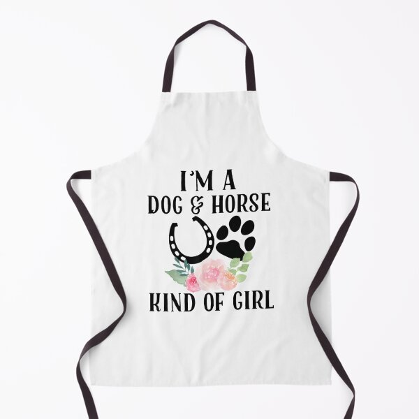 Item preview, I'M A Dog And Horse Kind Of Girl Paw Print Horseshoe Gift designed and sold by Sageandzz.