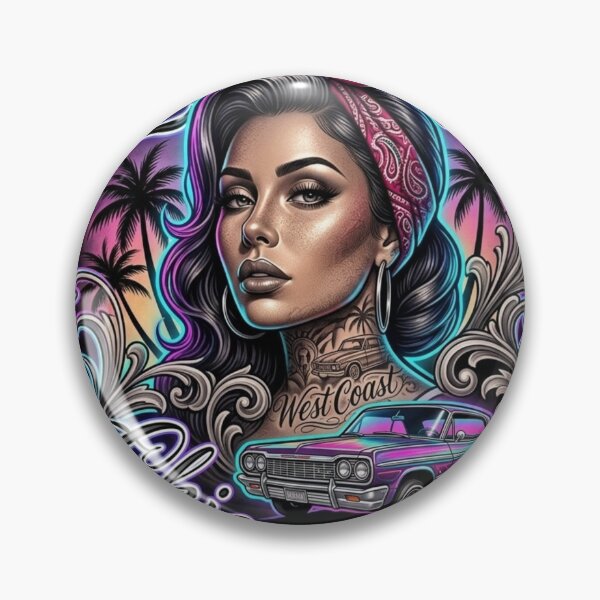 Artikelvorschau, Chicano Vida mit Westküsten-Vibes entworfen und verkauft von kiwiartyfarty.