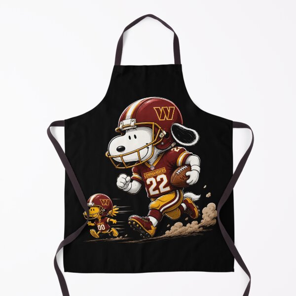 Aperçu de l'œuvre L'équipe de football des Washington Commanders, composée de joueurs amusants sur le thème de Snoopy et Woodstock créée et vendue par Har-vee.