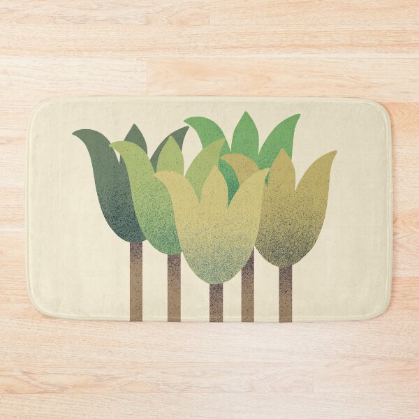 Item preview, Flower Market - Green Abstract Tulips on Cream designed and sold by DuckyRubin.