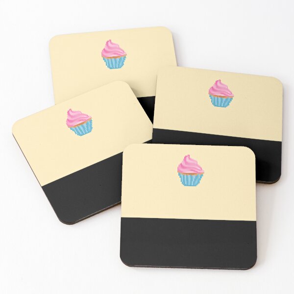Item preview, Retro Pixel Pink Frosted Cupcake designed and sold by VividVortey.