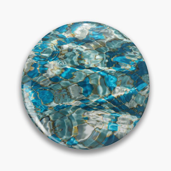 Item preview, Sunny Azure Turquoise Aqua Ripples over Mosaic Tiles designed and sold by Georgia Mizuleva.