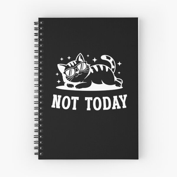 Item preview, Not Today Funny Lazy Cat Lover Birthday Gift designed and sold by Say It With Ink.