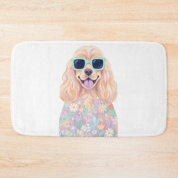 Item preview, Cool Dog in Sunglasses | Cute Floral Art Print & Apparel designed and sold by Wildlife Wonders.