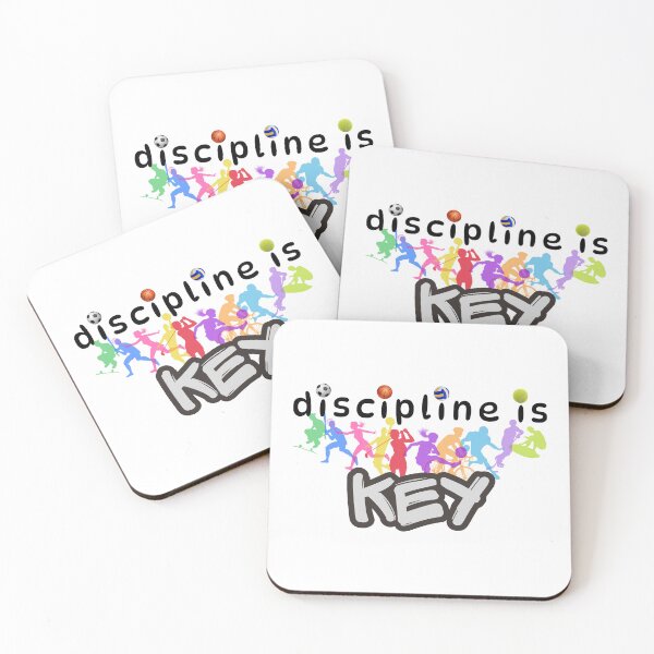 Item preview, Discipline Is Key - Multi Sport Athletic Quote designed and sold by Frafri92.
