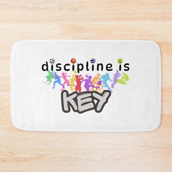 Item preview, Discipline Is Key - Multi Sport Athletic Quote designed and sold by Frafri92.
