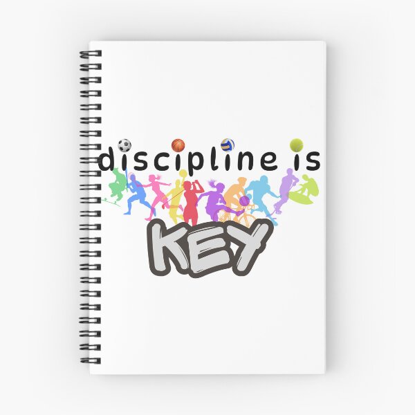 Item preview, Discipline Is Key - Multi Sport Athletic Quote designed and sold by Frafri92.