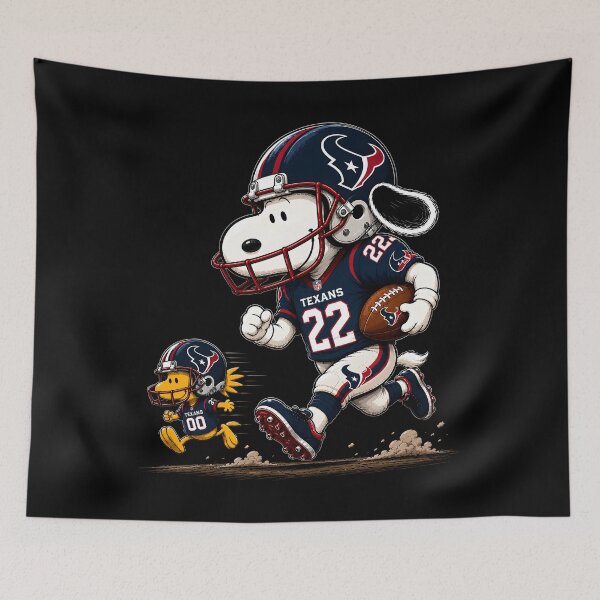 Item preview, Houston Texans Funny Snoopy and Woodstock Players Football Team  designed and sold by Har-vee.