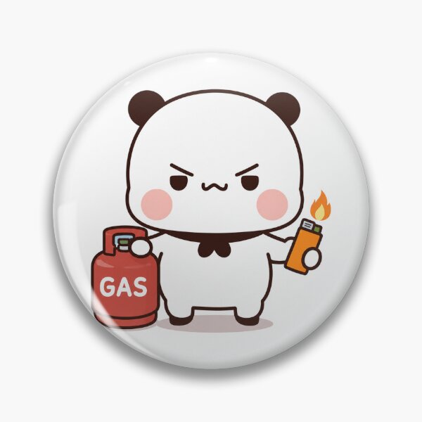 Item preview, Bubu Cute Angry Panda Holding Gas Tank Lighter designed and sold by Tom-Riley.