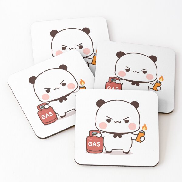 Item preview, Bubu Cute Angry Panda Holding Gas Tank Lighter designed and sold by Tom-Riley.