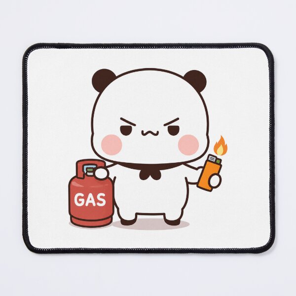 Item preview, Bubu Cute Angry Panda Holding Gas Tank Lighter designed and sold by Tom-Riley.