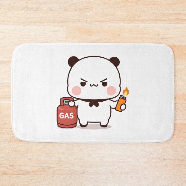 Item preview, Bubu Cute Angry Panda Holding Gas Tank Lighter designed and sold by Tom-Riley.